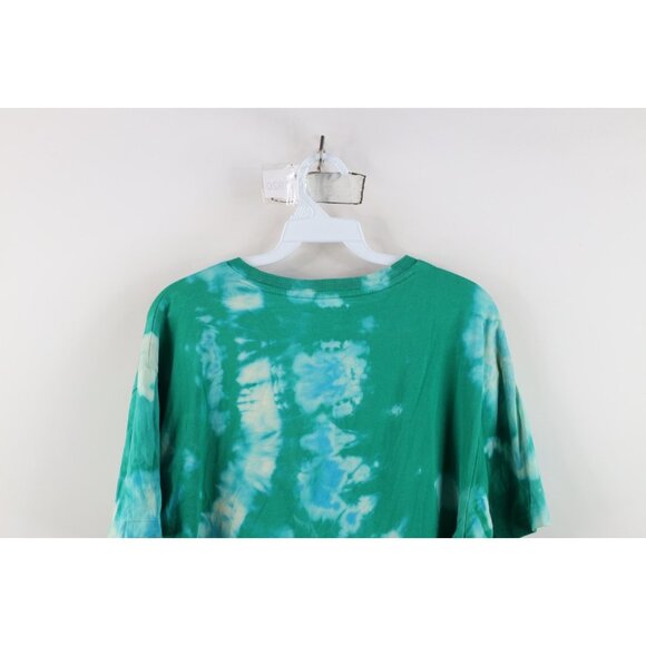 Vintage Y2K Ralph Lauren Mens Medium Acid Wash Short Sleeve T-Shirt Green Cotton - Picture 10 of 11